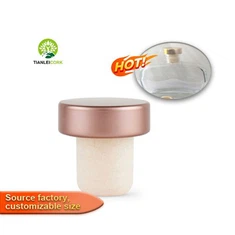 Πώμα από φελλό από πολυμερές μπουκάλι κρασιού